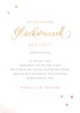 Karte rosa Glückwunsch Taufe Schreibschrift 3