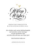 Karte Weihnachten mit Foto 'Warm wishes'  3