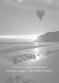 Karte Zum Abschied Heißluftballon am Strand 2