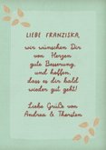 Karte zur guten Besserung mit Igel 'Warm Hugs' 3