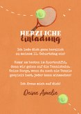 Kindergeburtstag Einladung Tennis mit Foto 3