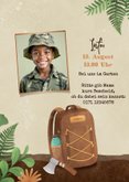 Kindergeburtstag Survival Outdoor Einladung mit Foto 2