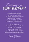 Kindergeburtstagseinladung Luftballon 9. Geburtstag 3