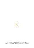 Kirchenheft zur Hochzeit Ampersand gold Rückseite