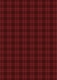 Klassische Weihnachtskarte Tartan dunkelrot mit Foto 2