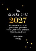 Lustige Neujahrskarte 2027, neue Chancen, altes Ich 3