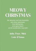 Meowy Christmas Weihnachtskarte Katze mit Geweih lustig 3