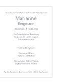 Minimalistische Trauerkarte mit Foto und Rahmen 3