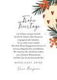 Mitarbeiter-Weihnachtskarte Foto und Weihnachtskugeln 3