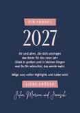 Moderne Neujahrskarte 2027 Mond & Feuerwerk 3