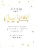 Neujahrsgrußkarte eigenes Foto 'Happy New Year'  3