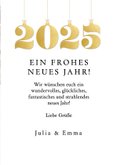 Neujahrskarte 2025 in Gold & Foto 3