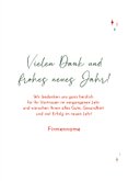 Neujahrskarte dunkelgrün Sternchen Firma 2027 bunt 3