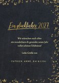Neujahrskarte Fotocollage goldene 2027 3