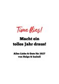 Neujahrskarte Kalenderblätter 2