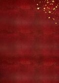 Neujahrskarte rot mit Foto und Goldakzenten Rückseite