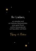 'Oh deer! Christmas is here' Weihnachtskarte mit Hund 3