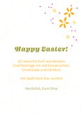Osterkarte mit Häschen und floralem Motiv 3