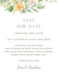 Save-Our-Date zur Hochzeit romantische Blumenranken 3