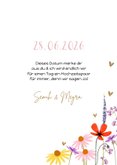 Save-the-Date-Fotokarte Hochzeit Blumenwiese 3