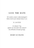 Save the Date Hochzeitskarte gestreift Colorblocking 3