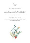 Save-the-Date-Karte Blumenornamente 3