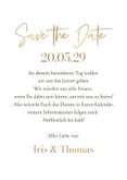 Save-The-Date-Karte Bohemian Aquarell-Goldlook 3