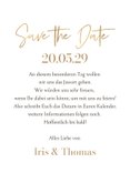 Save-The-Date-Karte Bohemian Aquarell-Goldlook 3