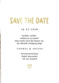 Save-the-Date-Karte Hochzeitsfeier Fotocollage Pinselstrich 3
