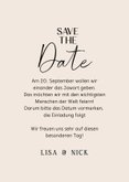 Save-The-Date-Karte Kalender & beige-rosa Marmor 3