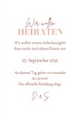 Save-the-Date Karte rosa Aquarell großer Typografie 3