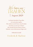 Save-The-Date-Karte Sommerblumen & Gold 3