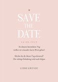 Save-the-Date-Karte Trockenblumen stilvoll Foto innen 3