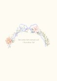 Save the Date Karte vintage Blumen und Schleife 2