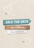Save-the-Date-Karte Wegweiser Sommerfeeling 2