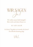 Save-the-Date-Karte Zweig auf Kraftpapier 3