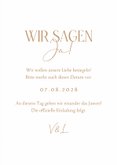 Save-the-Date-Karte Zweig auf Kraftpapier 3