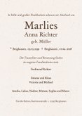 Schlichte Trauerkarte Narzisse 3