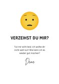Sorrykarte mit Emoticons 3