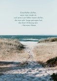 Trauerkarte Einladung Naturfoto Meer und Strand  2