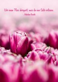 Trauerkarte pinke Tulpen Fotografie Trauermitteilung 2