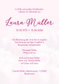 Trauerkarte pinke Tulpen Fotografie Trauermitteilung 3