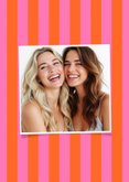 Trauzeuge fragen Colorblocking Streifen Rosa Orange 2
