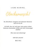 Trendy Glückwunschkarte gelb mit Foto 3