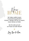 Umzugskarte Schlüssel Fotorahmen 'New Home' 3