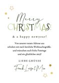 Umzugskarte Weihnachten Fotocollage Schlüssel Tannengrün 3