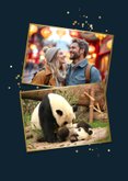 Urlaubskarte Fotocollage Grüße aus Beijing Schlange 2
