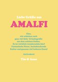 Urlaubskarte Italien Amalfi Posterlook gelb pinkt 3
