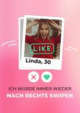 Valentinsgrüße Dating-App 'swipe' nach rechts 2