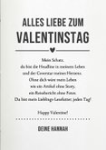 Valentinskarte Cover Zeitschrift 'LOVE' 3